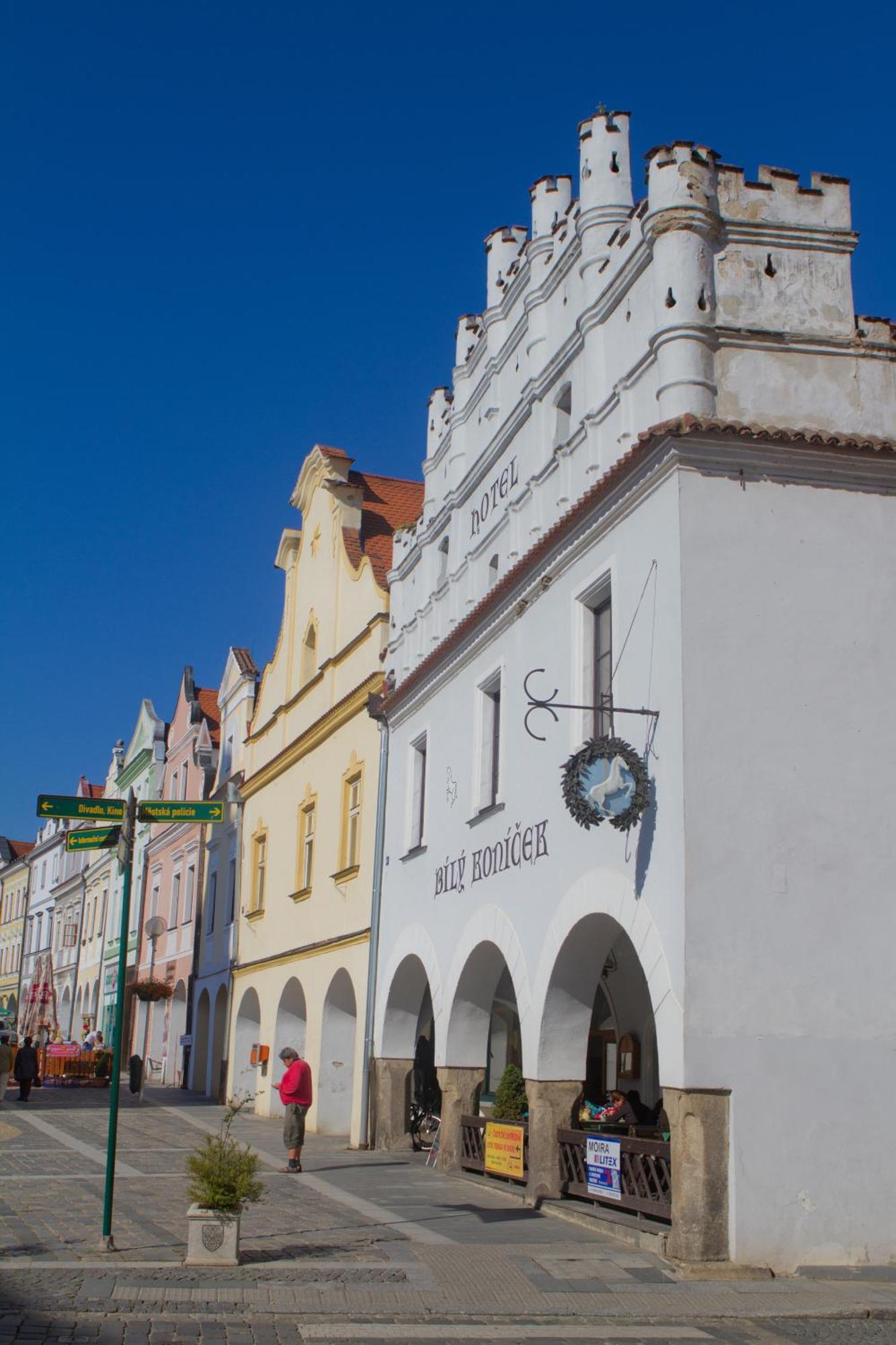 Hotel Bily Konicek Třeboň Esterno foto